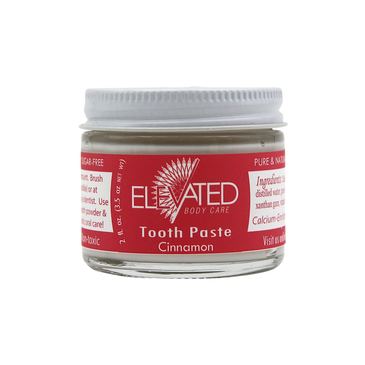 ELEVATED Natural Fluoride Free Toothpaste w/Xylitol