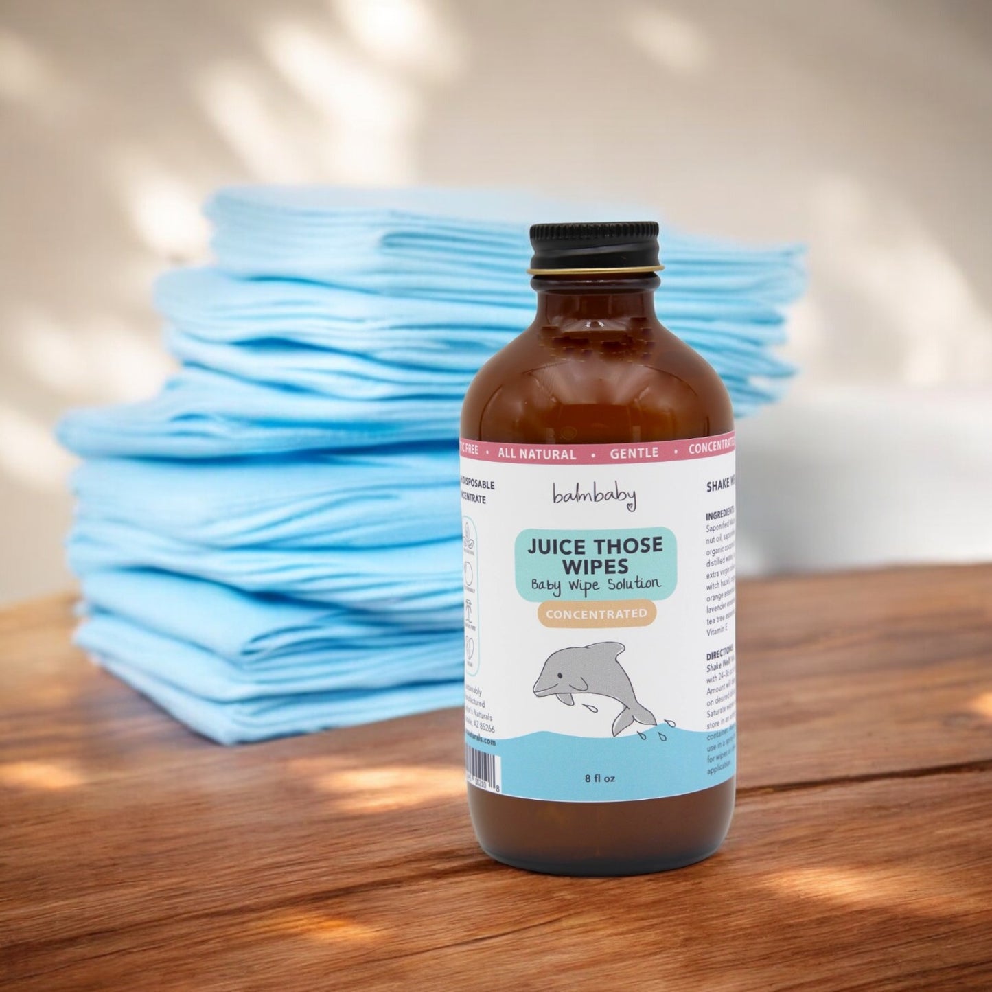 JUICE THOSE WIPES - Natural Cloth or Disposable Wipes Concentrate Solution