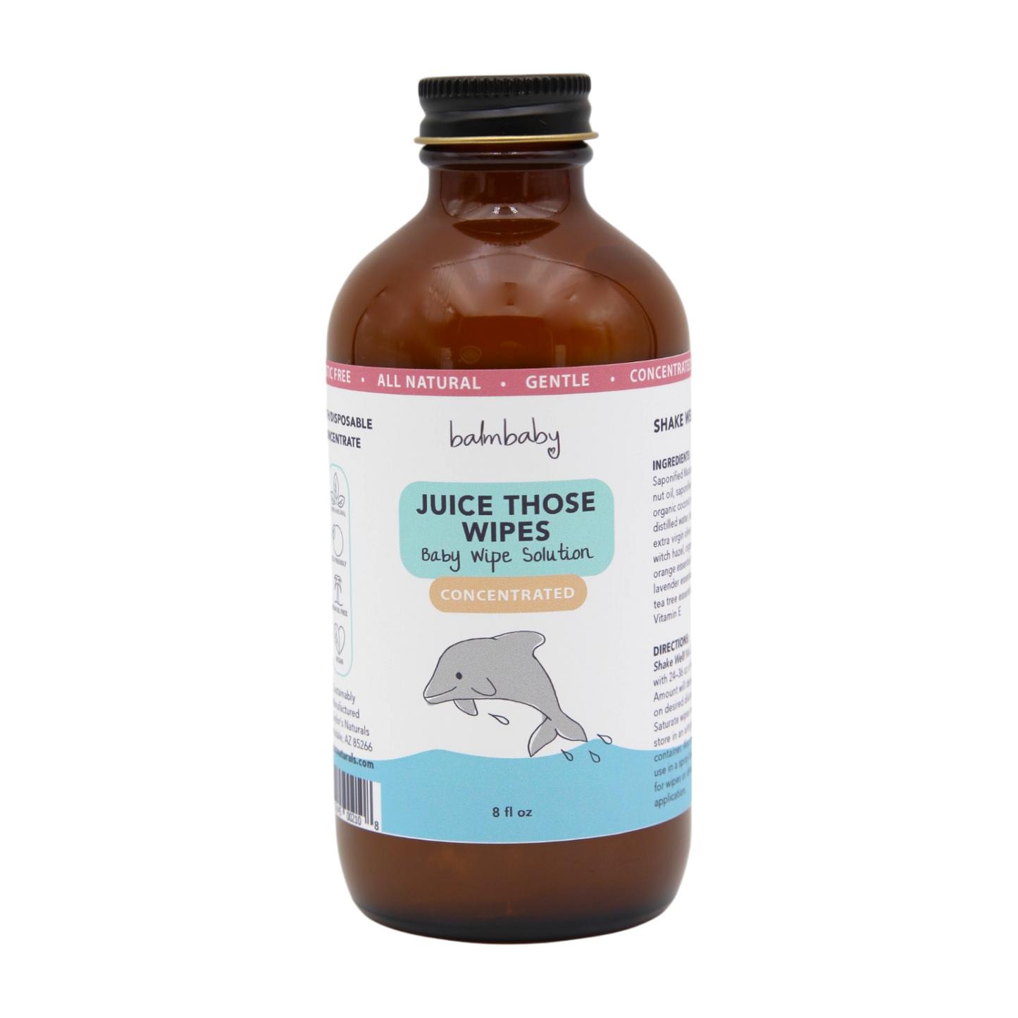 JUICE THOSE WIPES - Natural Cloth or Disposable Wipes Concentrate Solution
