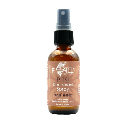 ELEVATED - PITS! Natural SPRAY Deodorant - 2oz or REFILL