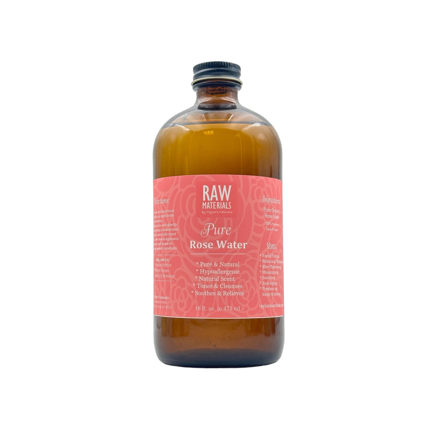 Rose Water - 100% Pure (2oz, 4oz, 8oz, or 16oz)