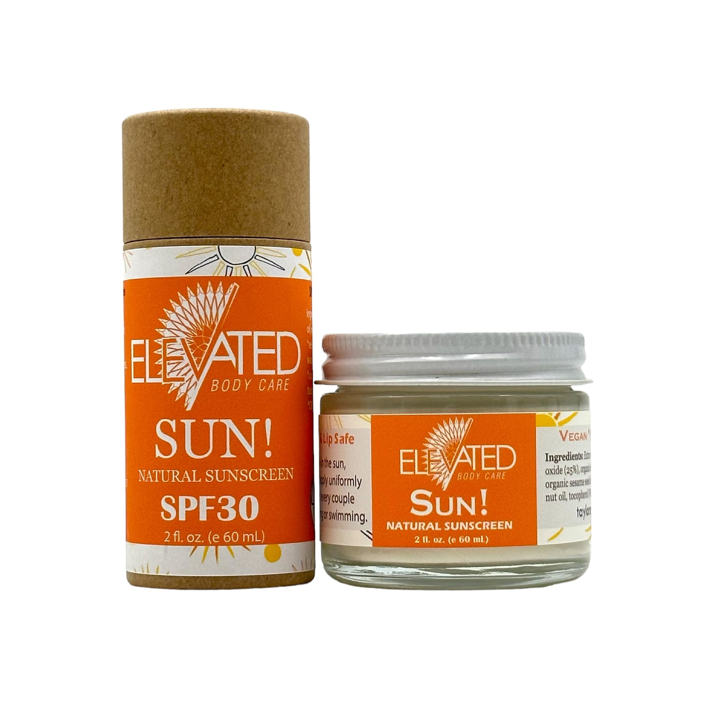 ELEVATED - SUN! STICK Natural SunScreen (biodegradable eco stick)