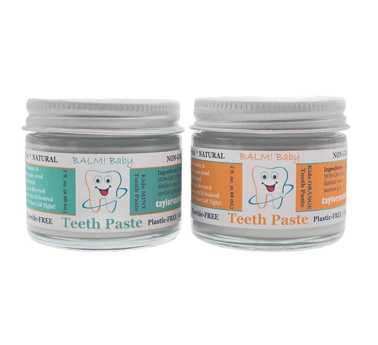 BALM! Baby - Teeth Paste Natural Kids Toothpaste w/ xylitol - Plastic Free jar