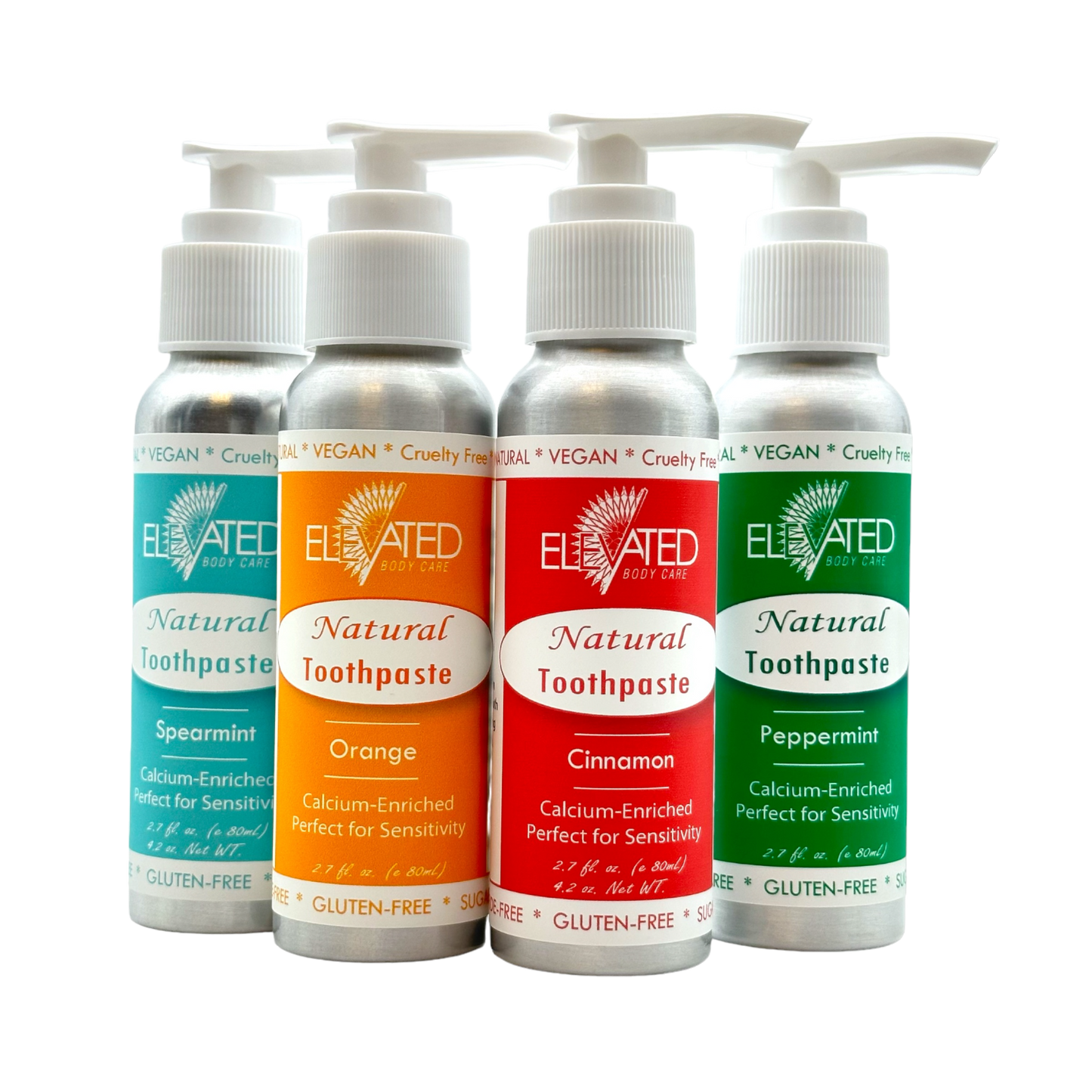 ELEVATED - Natural Fluoride Free Toothpaste w/ Pump