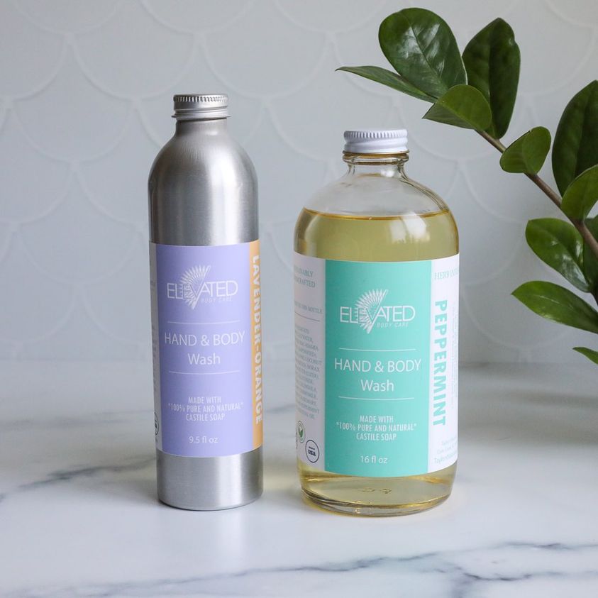 ELEVATED - Herbal Hand & Body Wash - Glass or Aluminum