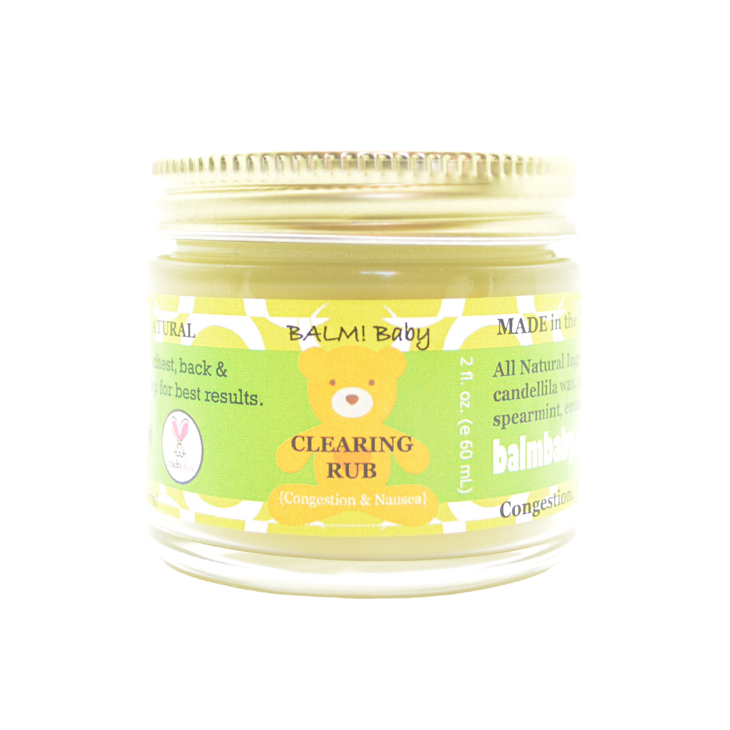 BALM! Baby - Clearing Rub - Natural Chest Vapor Rub w/ Eucalyptus