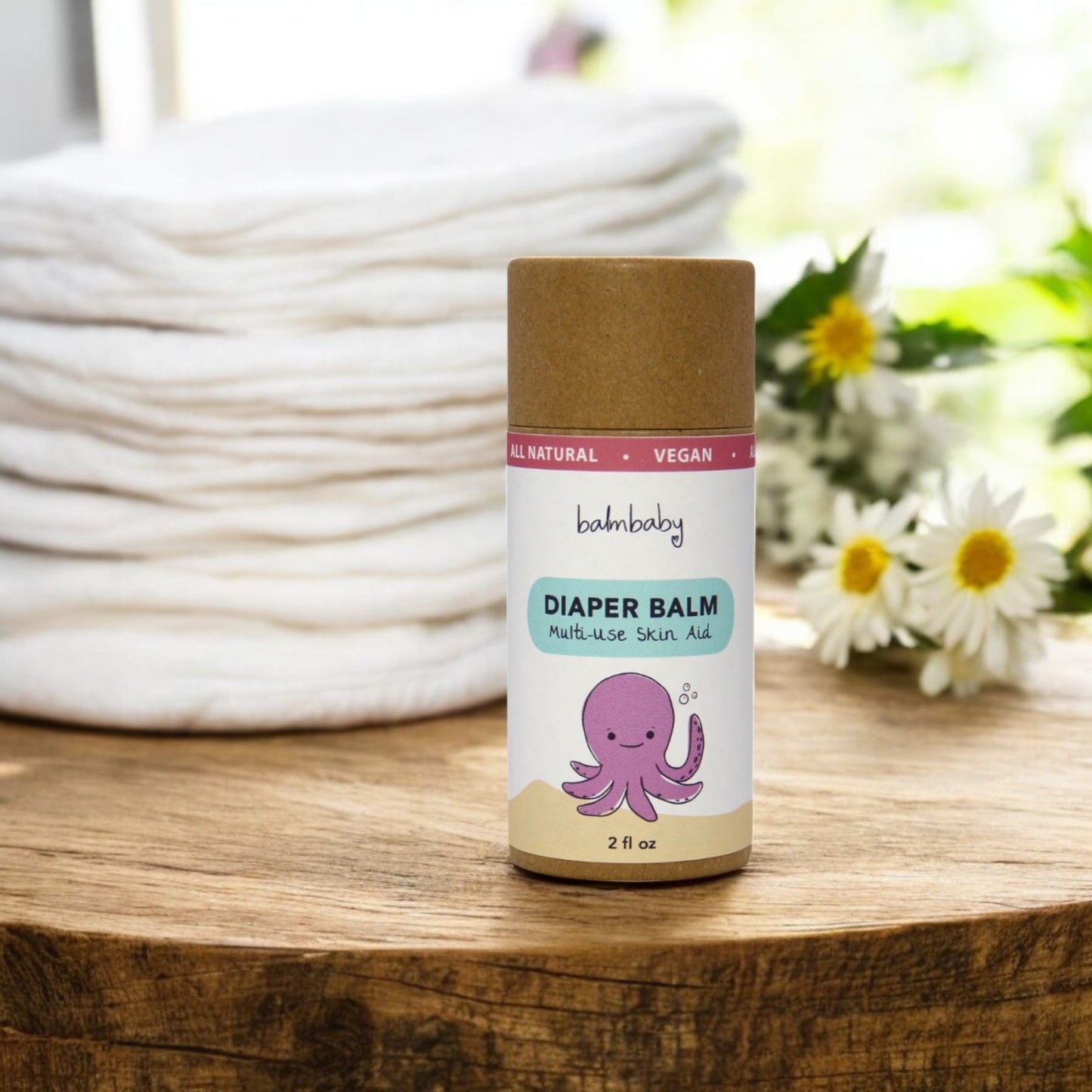 DIAPER BALM and All Purpose Skin Aid in Biodegradable Stick