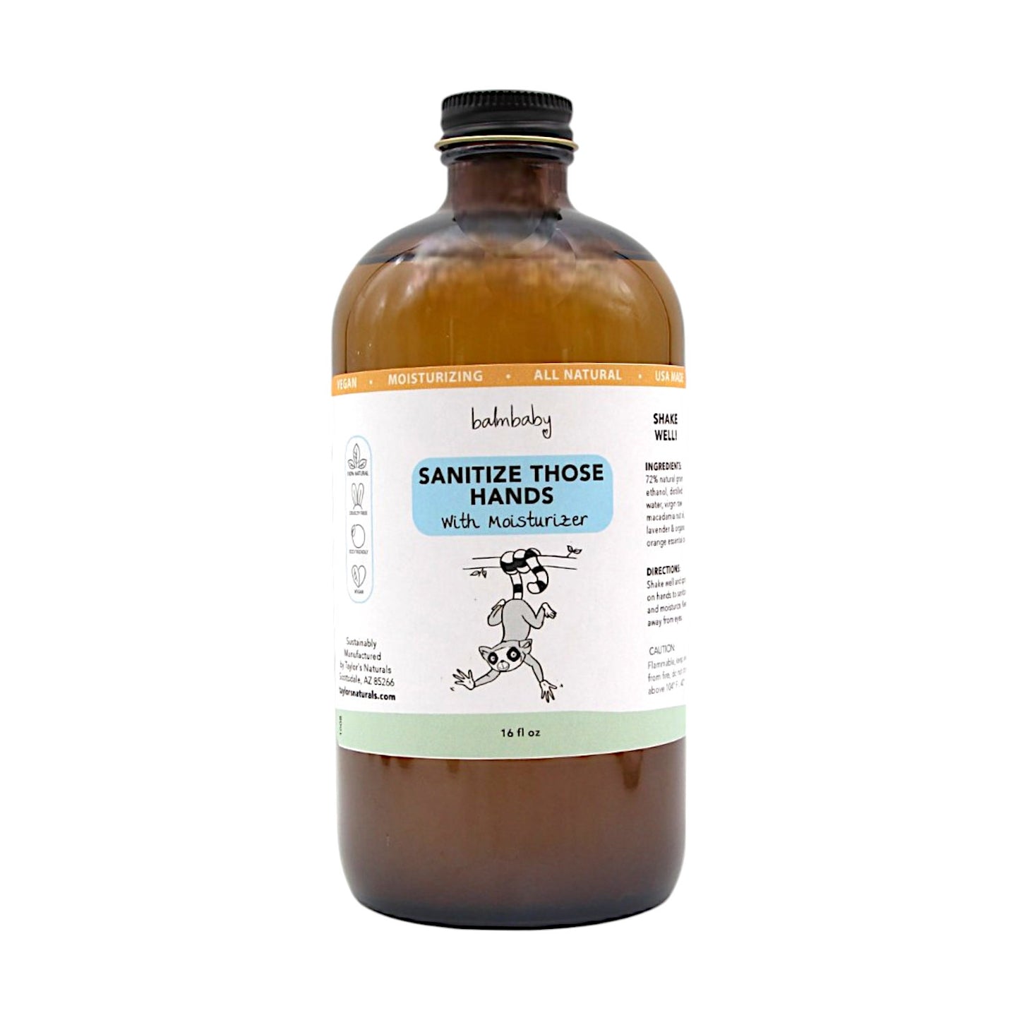 Sanitize those Hands w/ Moisturizer - 4oz, 8oz, or 16oz (REFILL)