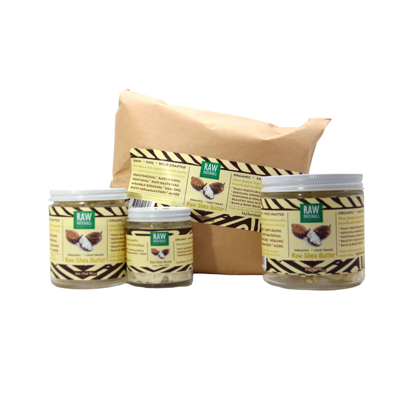 RAW Materials - Shea Butter RAW, Wild Crafted, Organic, Fair Trade