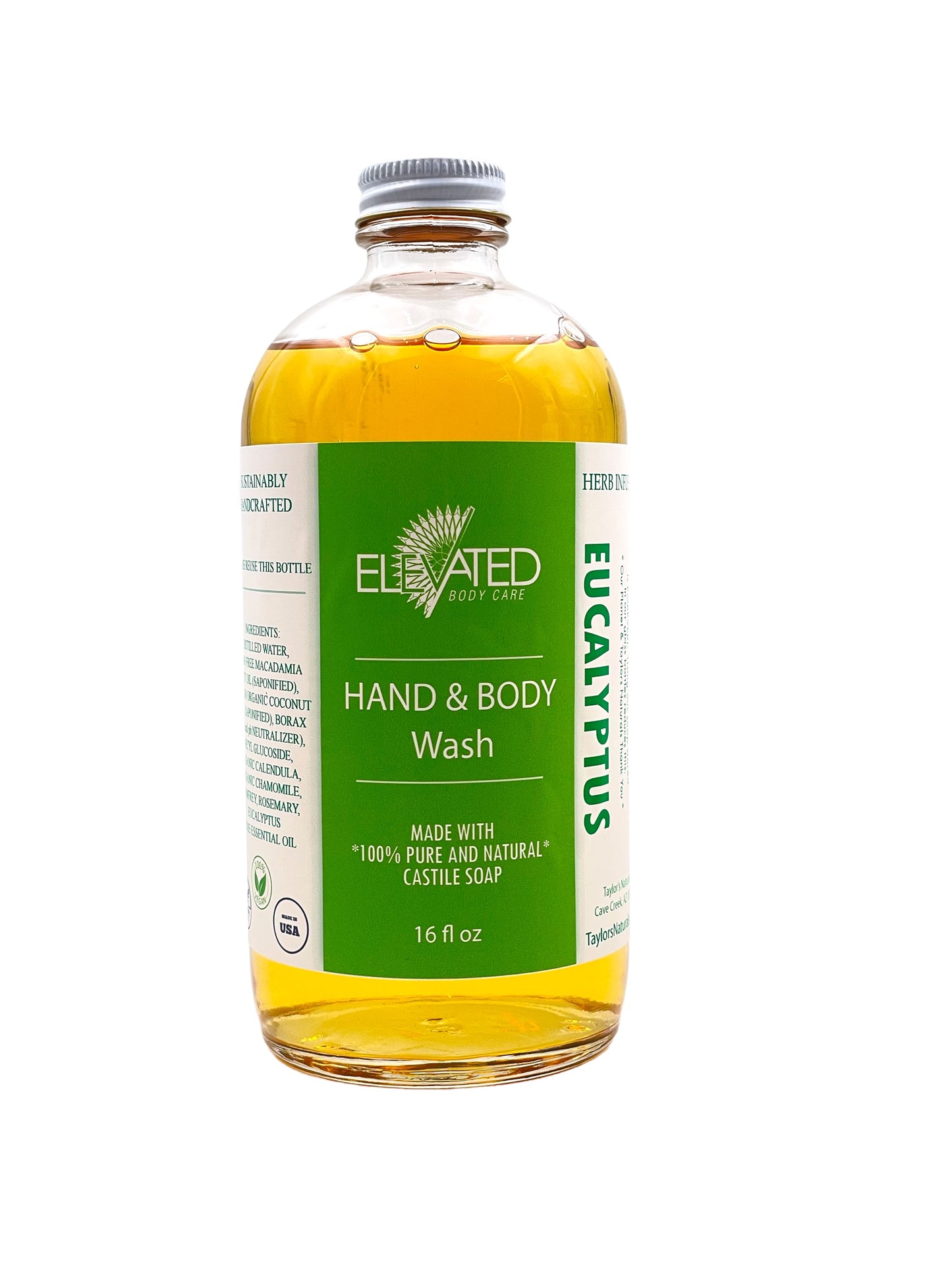 ELEVATED - Herbal Hand & Body Wash - Glass or Aluminum