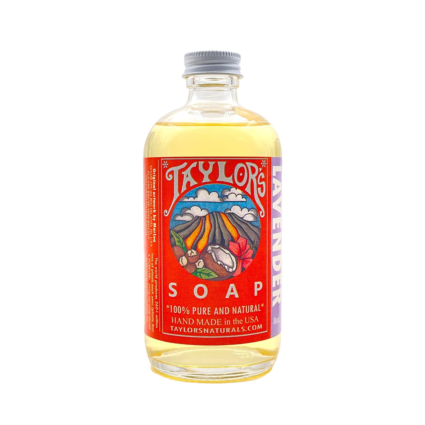 Liquid Castile Soap* ALL Purpose in glass* Plastic-FREE * Zero-Waste - 8oz