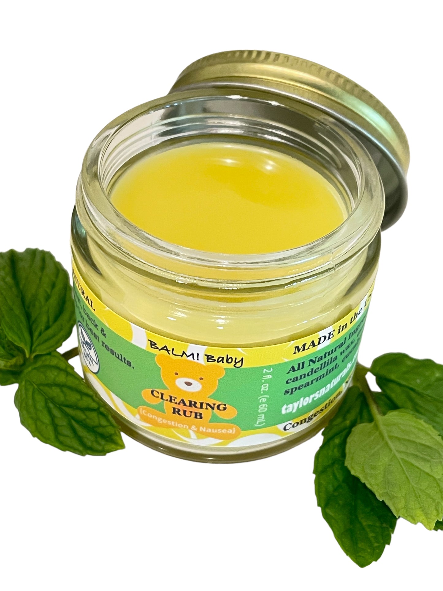 BALM! Baby - Clearing Rub - Natural Chest Vapor Rub w/ Eucalyptus