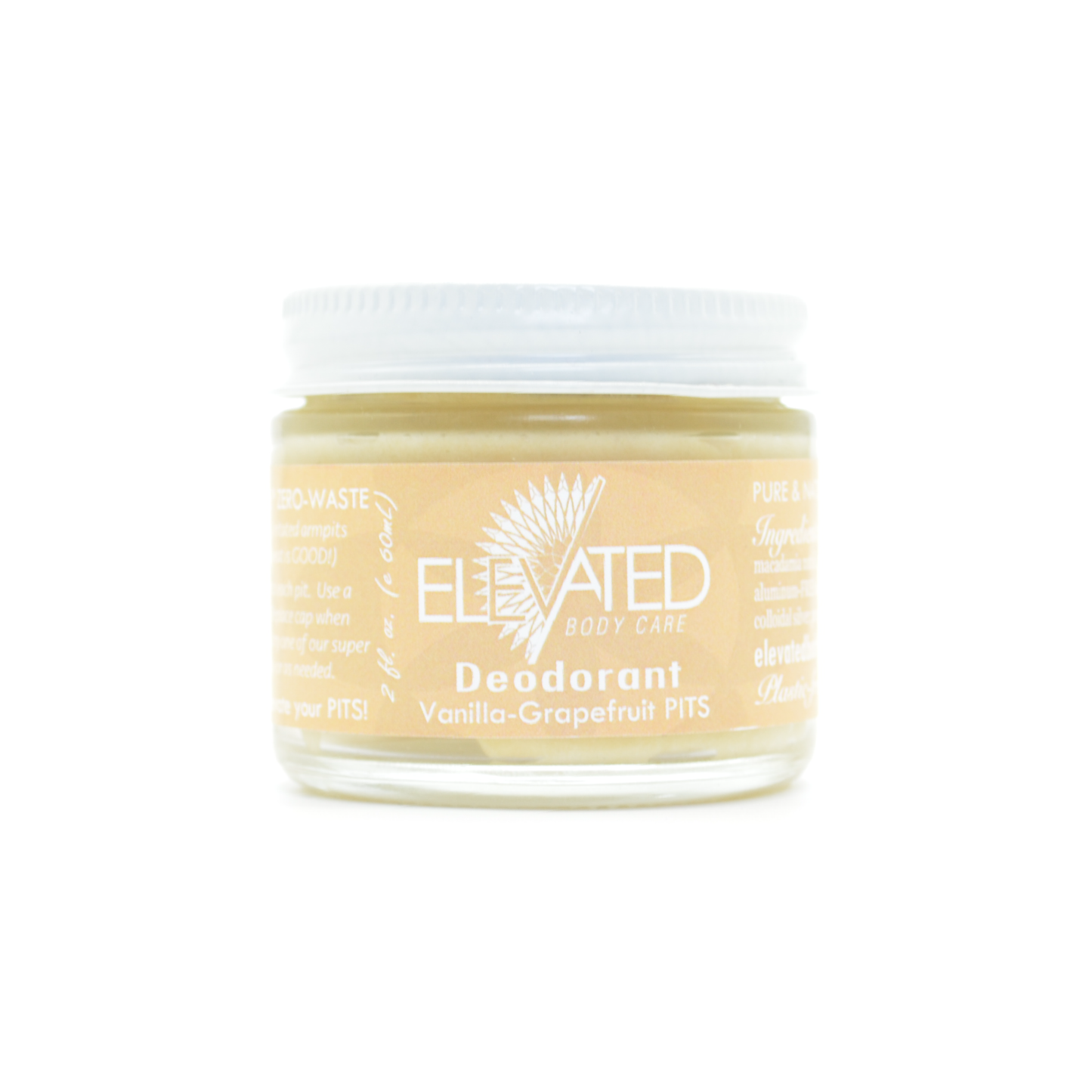 ELEVATED - PITS! Natural Deodorant - 2oz