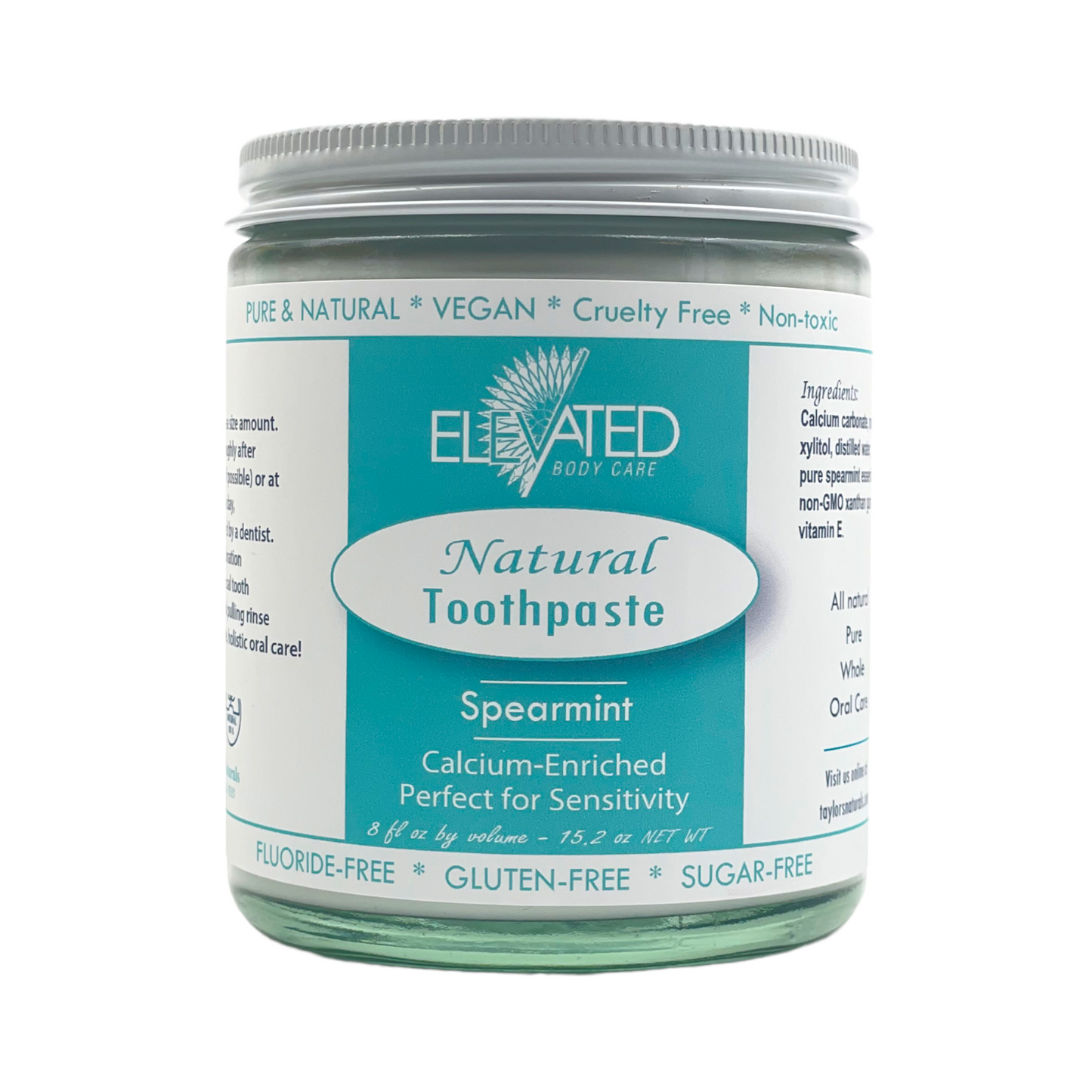ELEVATED Natural Fluoride Free Toothpaste with Xylitol * REFILL *