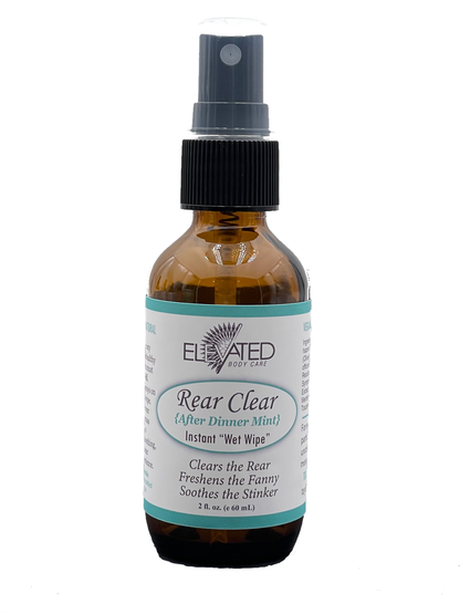 ELEVATED - Rear Clear Spray - Toilet Paper Spray • Instant "wet-wipe"
