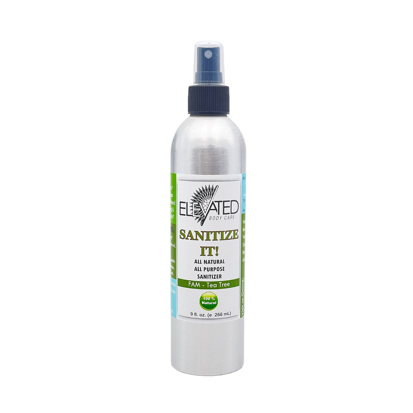 SANITIZE IT! Natural Household, Car & Surface Sanitizer Travel OR Family Size