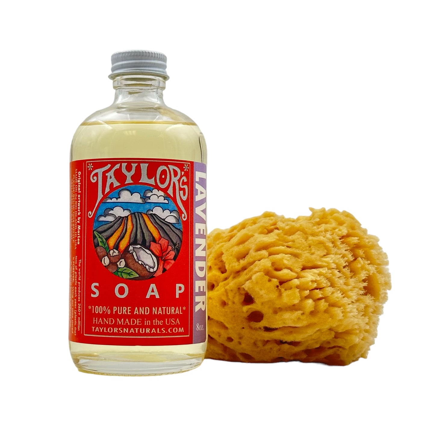 Liquid Castile Soap* ALL Purpose in glass* Plastic-FREE * Zero-Waste - 8oz