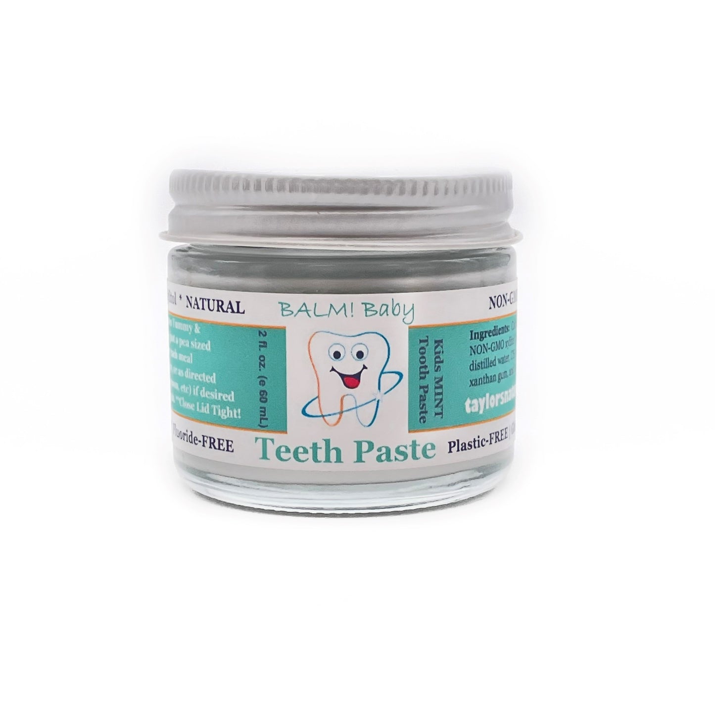 BALM! Baby - Teeth Paste Natural Kids Toothpaste w/ xylitol - Plastic Free jar