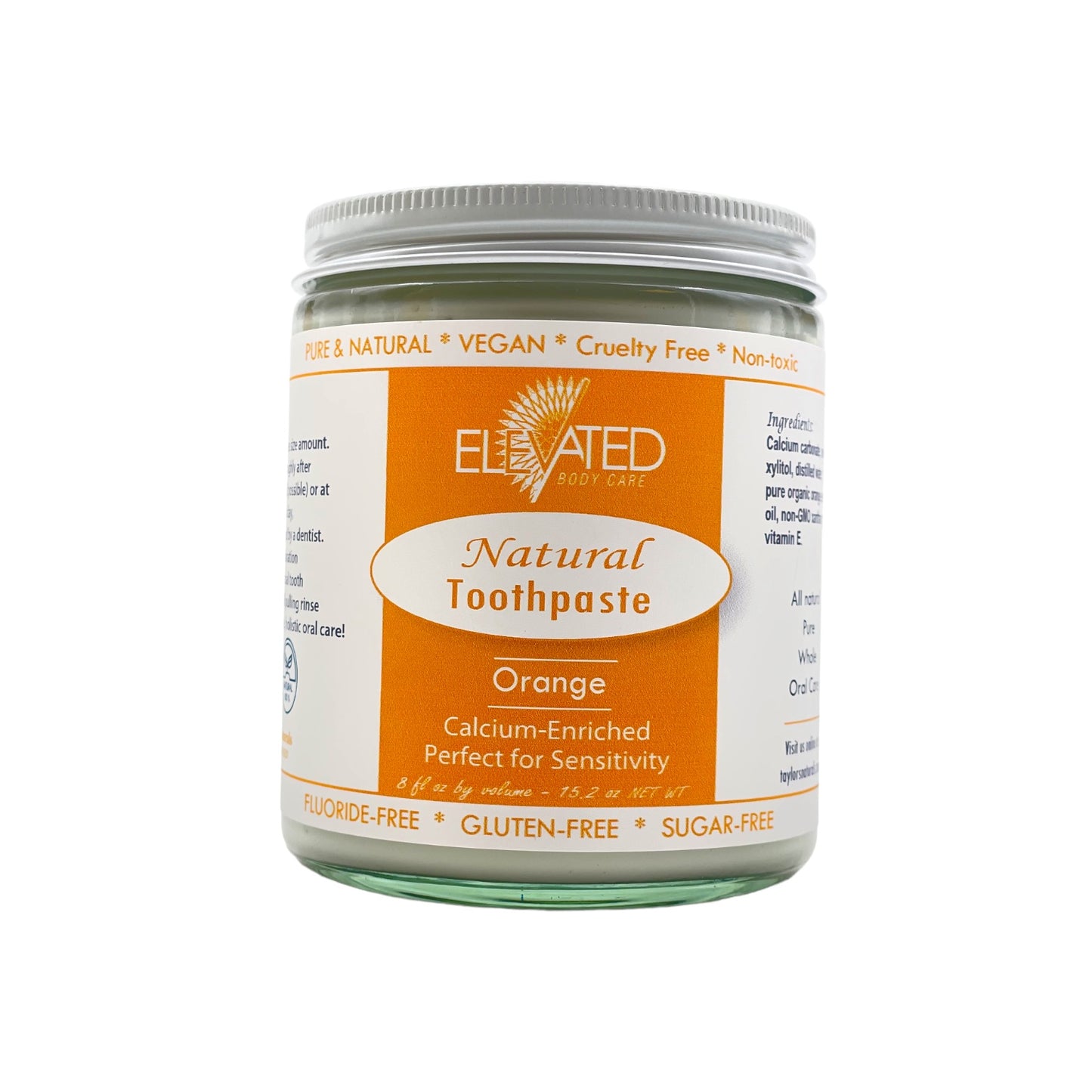 ELEVATED Natural Fluoride Free Toothpaste with Xylitol * REFILL *