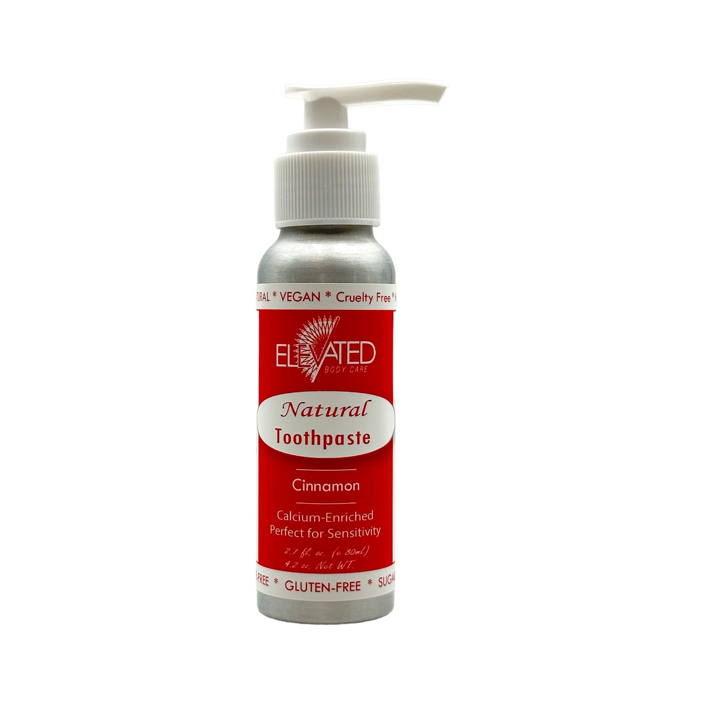 ELEVATED - Natural Fluoride Free Toothpaste w/ Pump