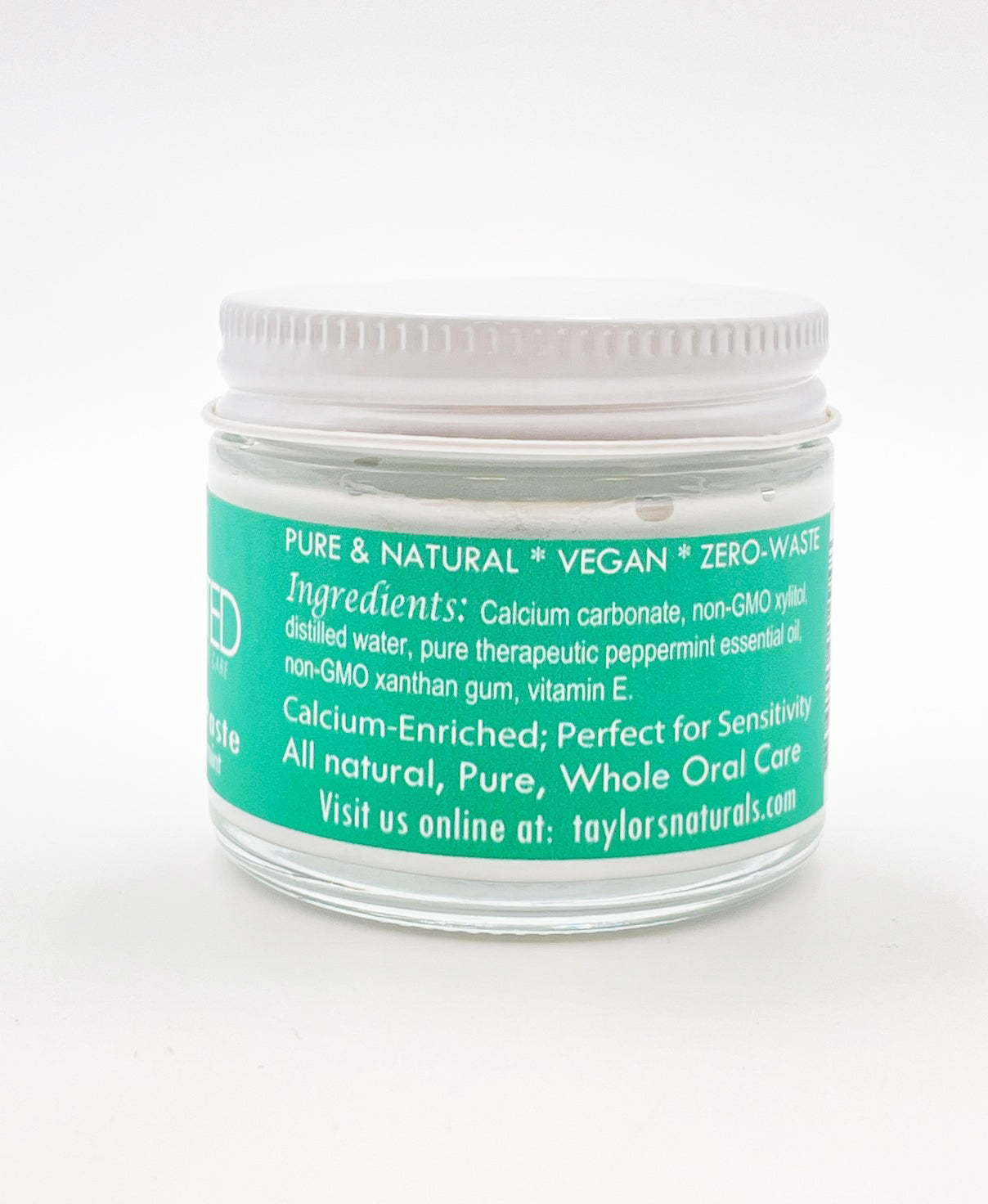 ELEVATED - Natural Toothpaste - Plastic FREE jar *Fluoride FREE & Chemical FREE