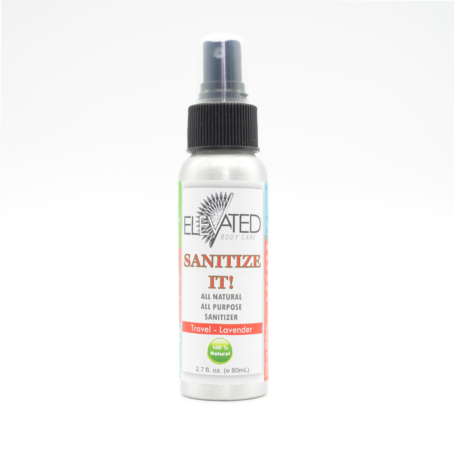 SANITIZE IT! Natural Household, Car & Surface Sanitizer Travel OR Family Size