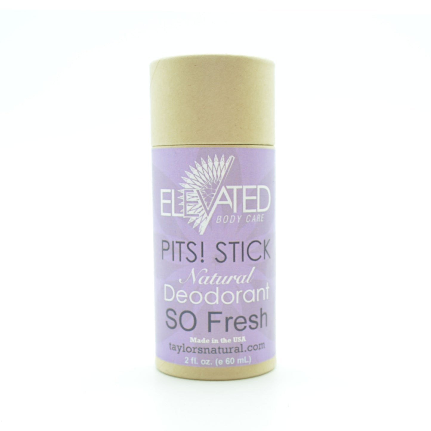 ELEVATED - PITS! STICK Natural Deodorant - 2oz