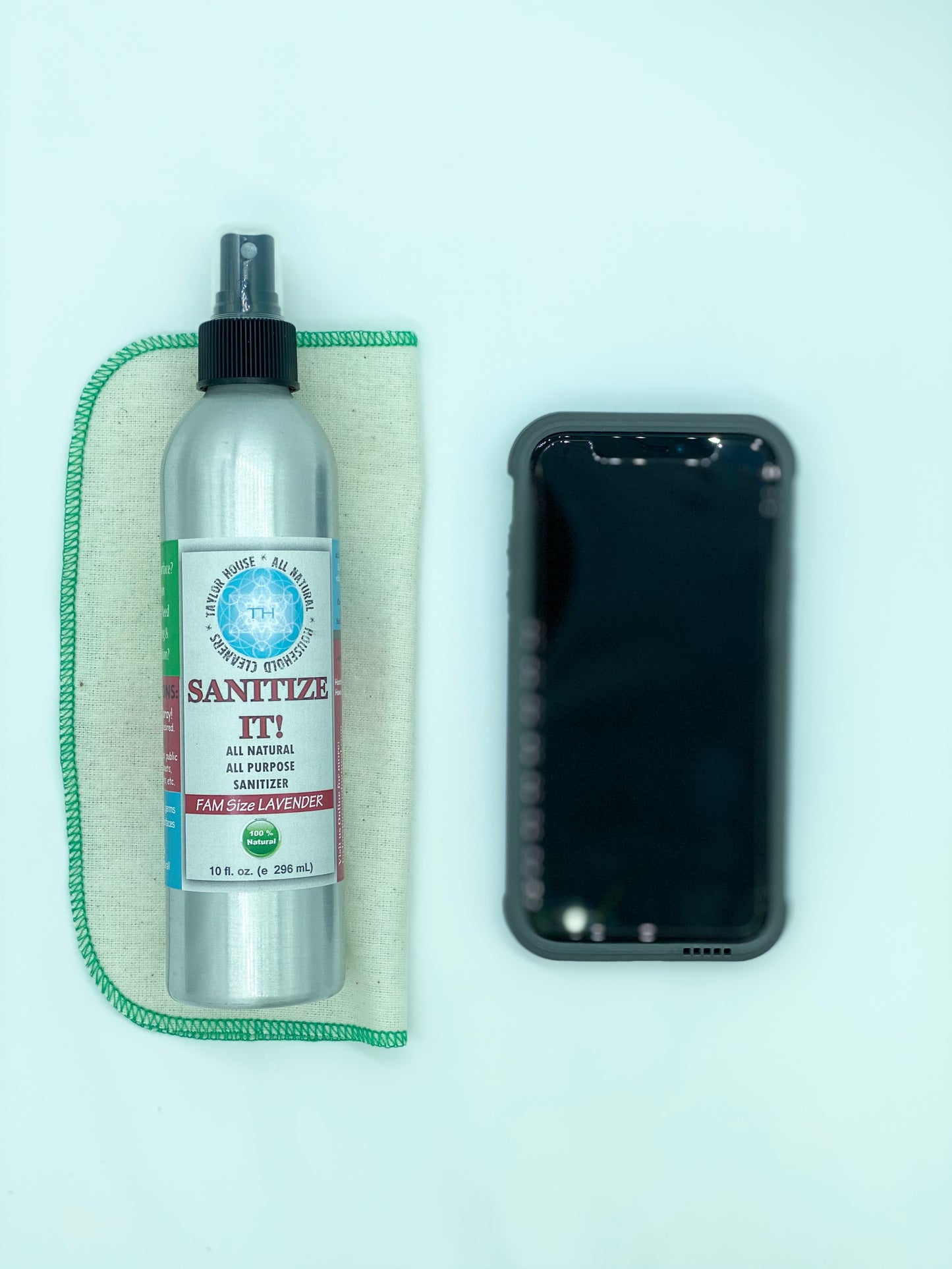 SANITIZE IT! Natural Household, Car & Surface Sanitizer Travel OR Family Size