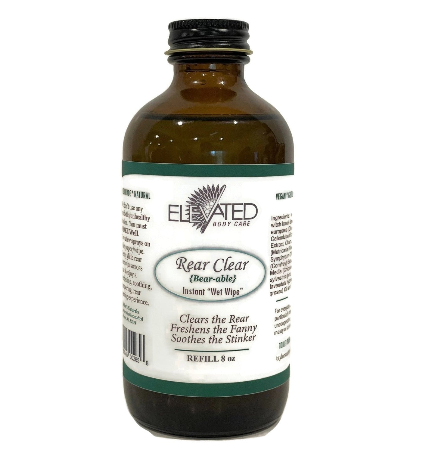 REFILL for ELEVATED - Rear Clear (4oz, 8oz, or 16oz)