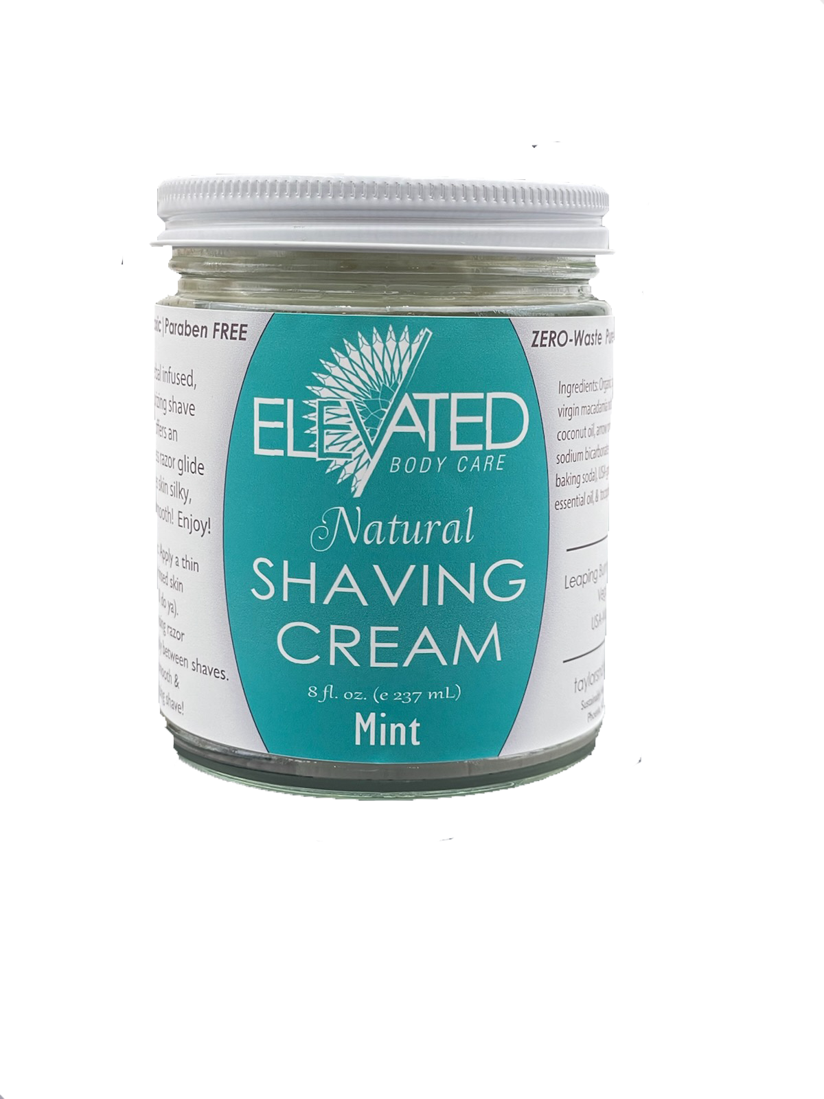 ELEVATED - Shave Cream ALL Natural Shaving Cream for Men & Women