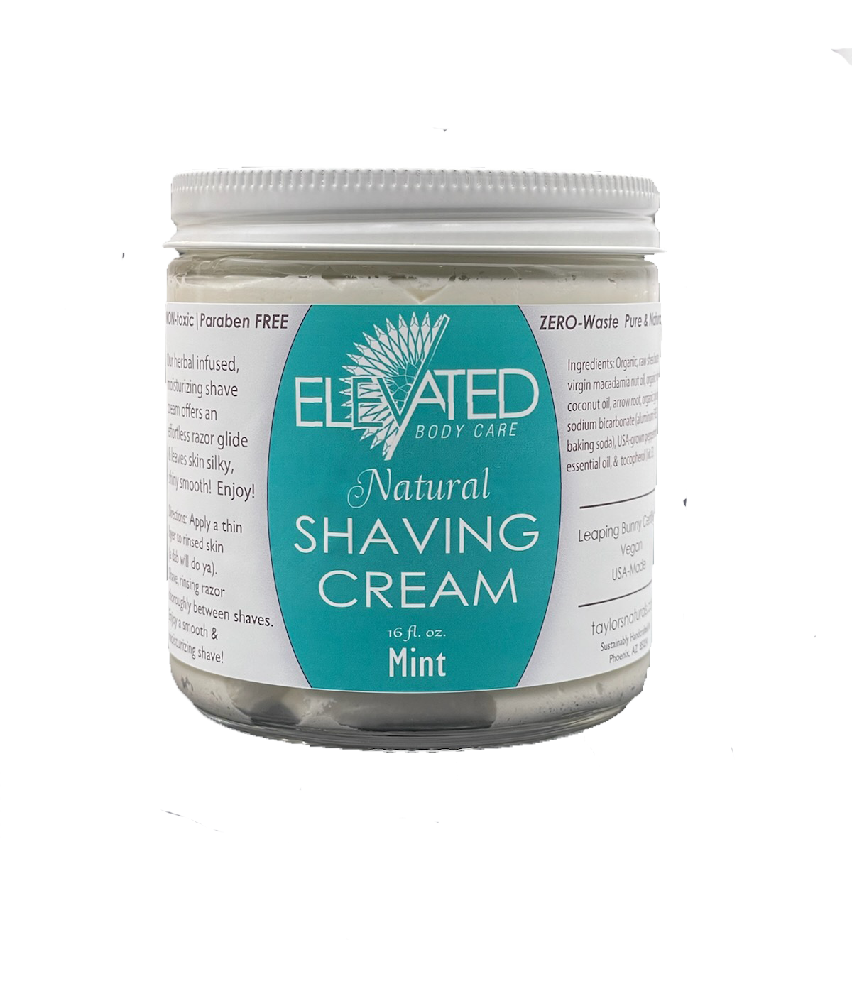 ELEVATED - Shave Cream ALL Natural Shaving Cream for Men & Women