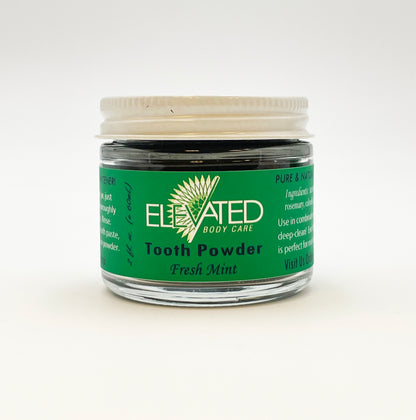 ELEVATED - TOOTH Powder - Plastic FREE jar 2oz