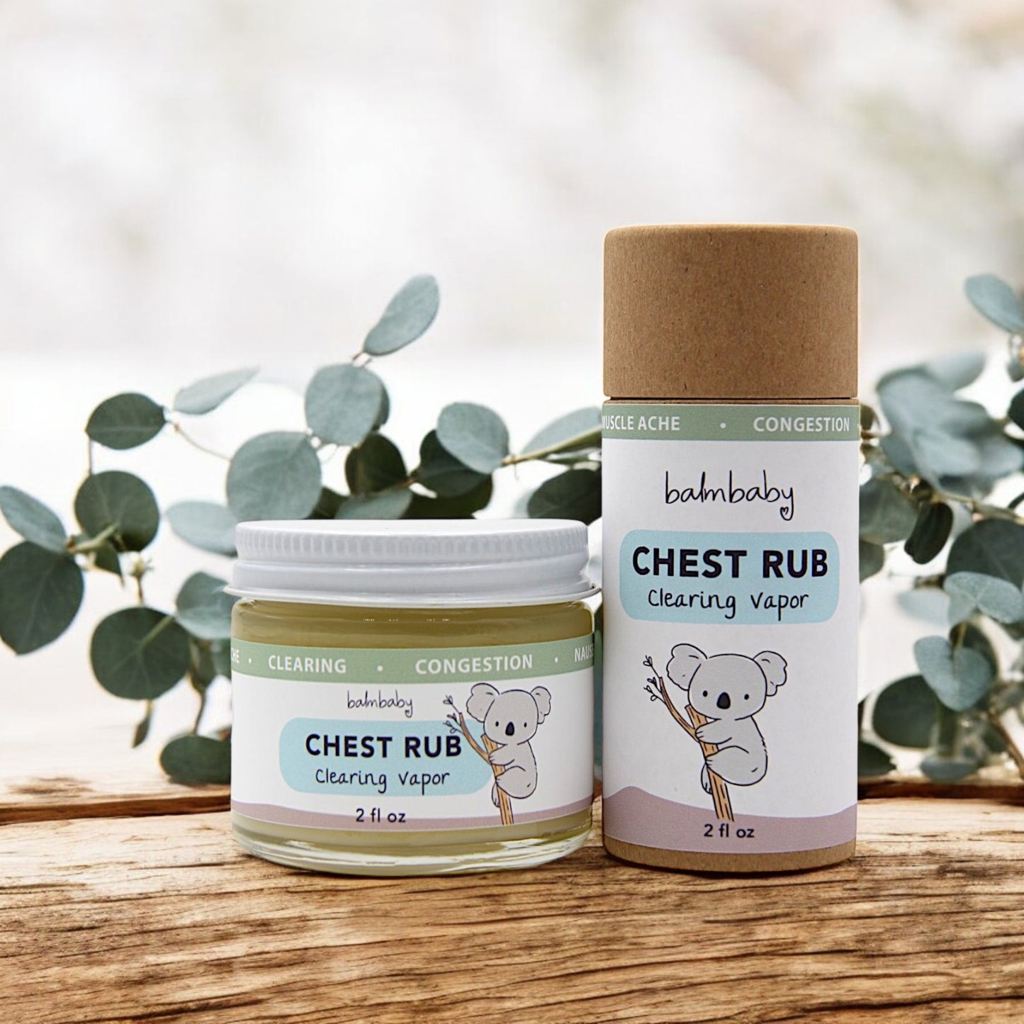 Natural Chest Vapor Rub w/ Eucalyptus - Eco Stick
