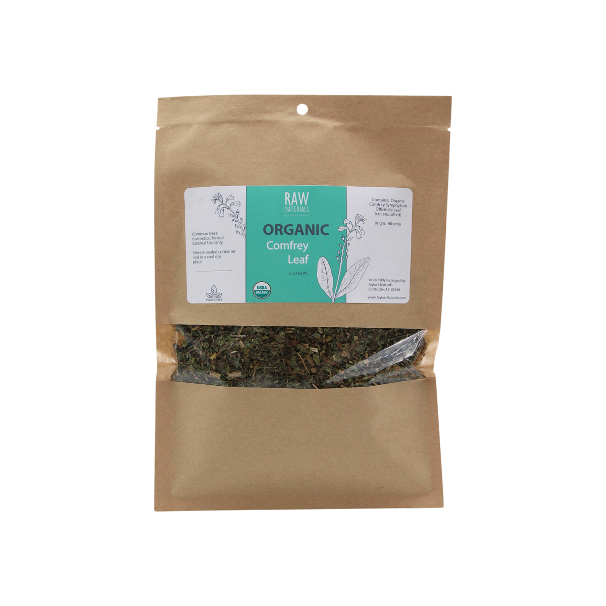 Organic Comfrey Leaf - Cut & Sifted