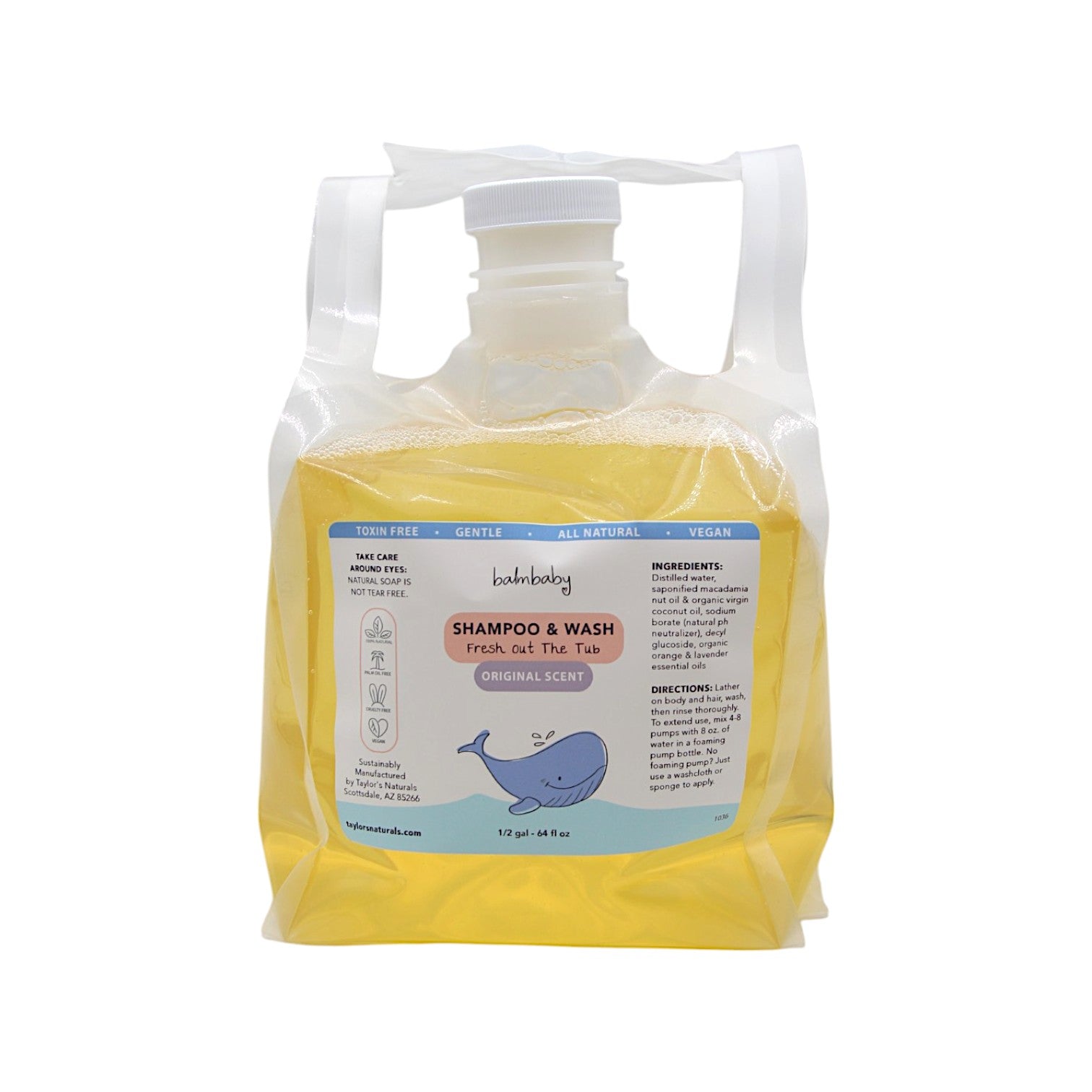 Tidu – French Refillable Baby Shampoo & Wash Concentrate (Plastic-Free, Vegan, Cruelty-Free)