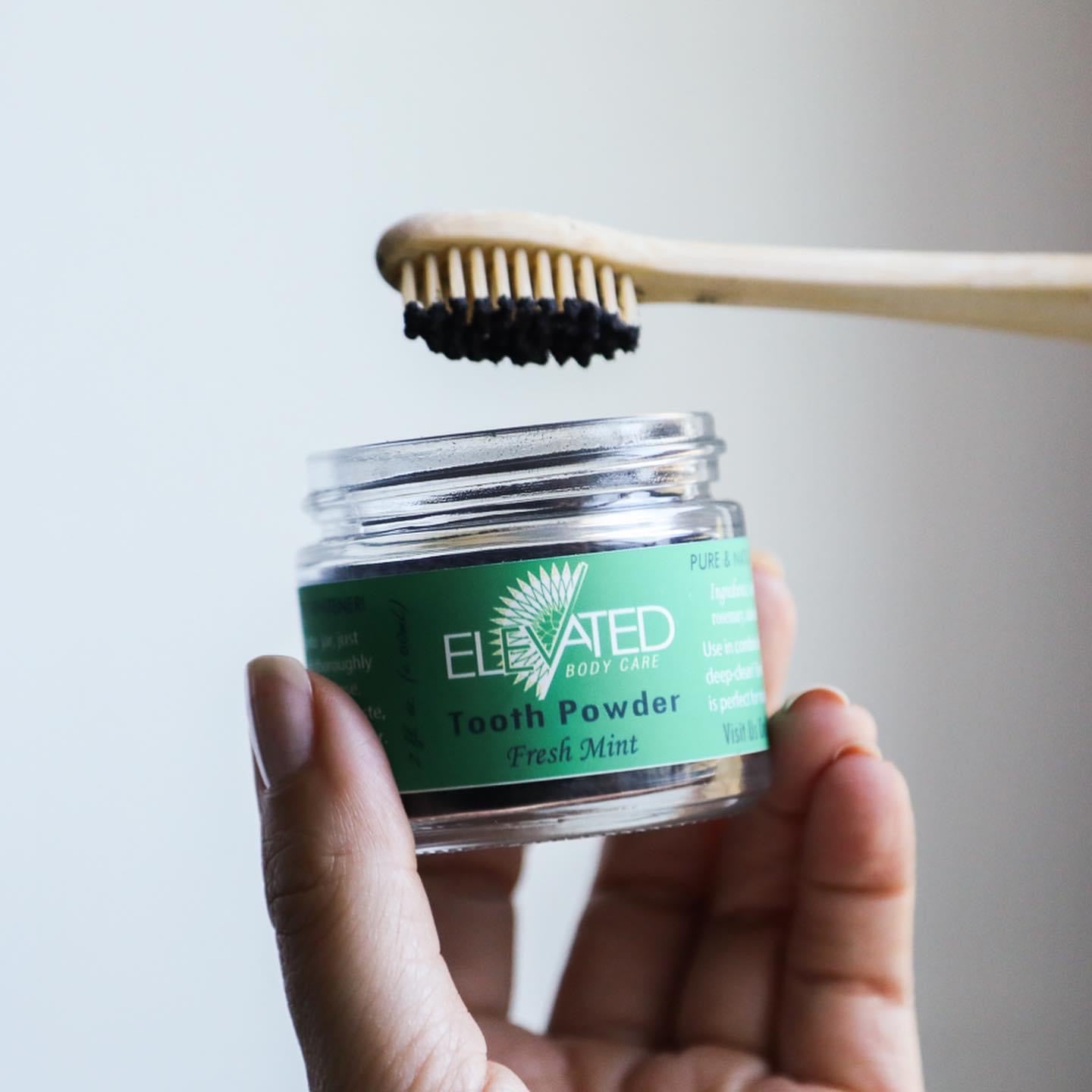 ELEVATED - TOOTH Powder - Plastic FREE jar 2oz