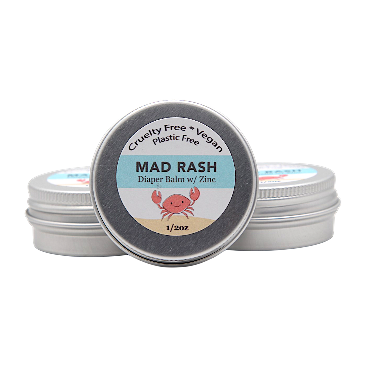 Mad Rash Diaper Cream w/Zinc (1/2 oz sample/travel size)