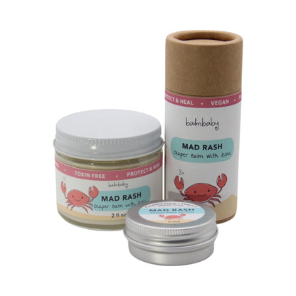 Mad Rash Diaper Cream w/Zinc (1/2 oz sample/travel size)