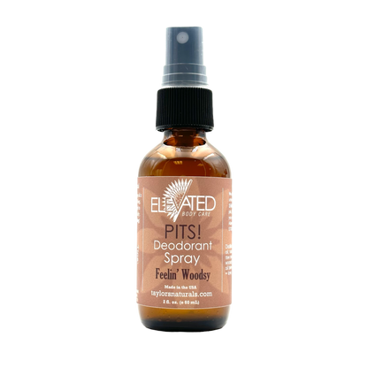 ELEVATED - PITS! Natural SPRAY Deodorant - 2oz or REFILL