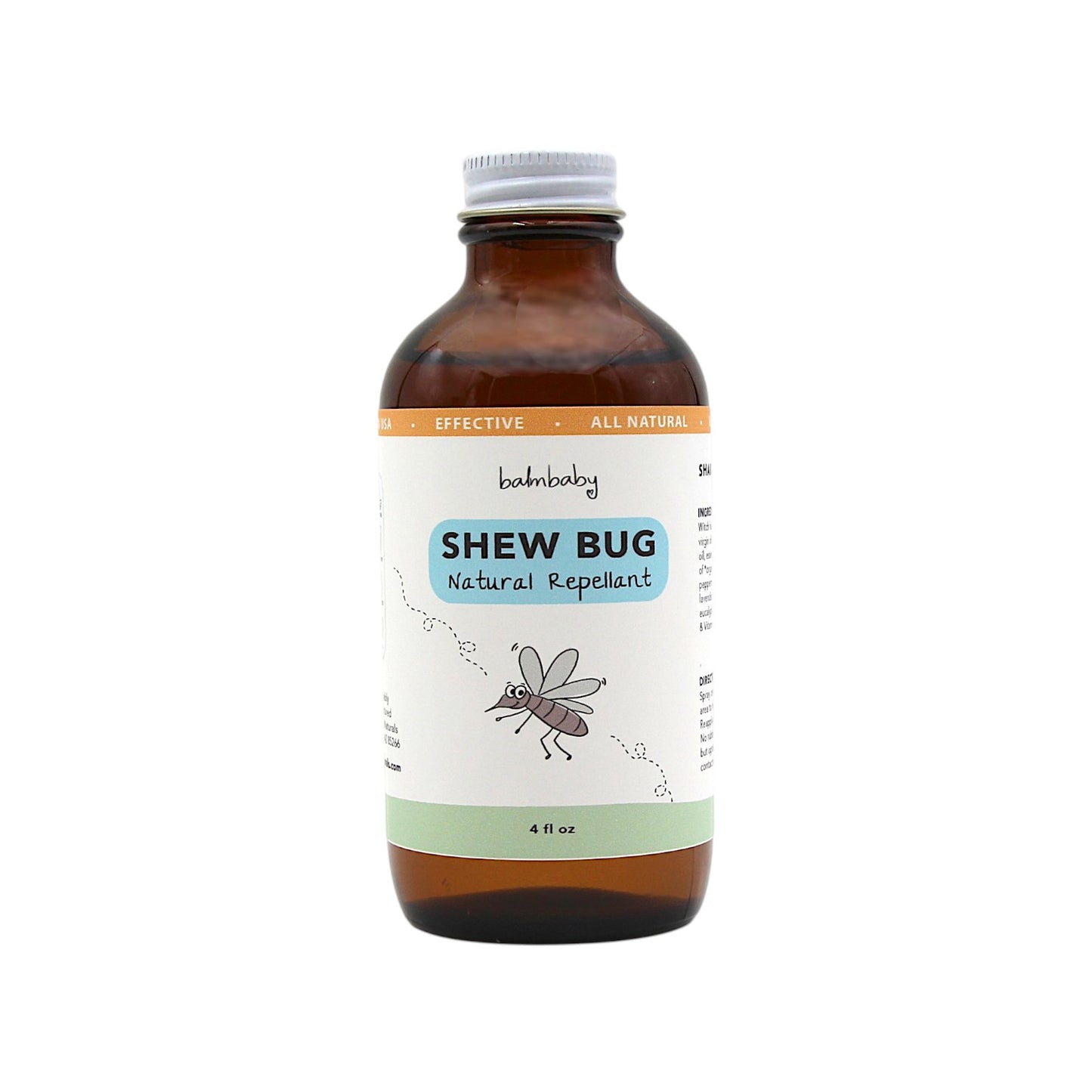 SHEW BUG! Natural Bug Spray- (4oz, 8oz, or 16oz) REFILL