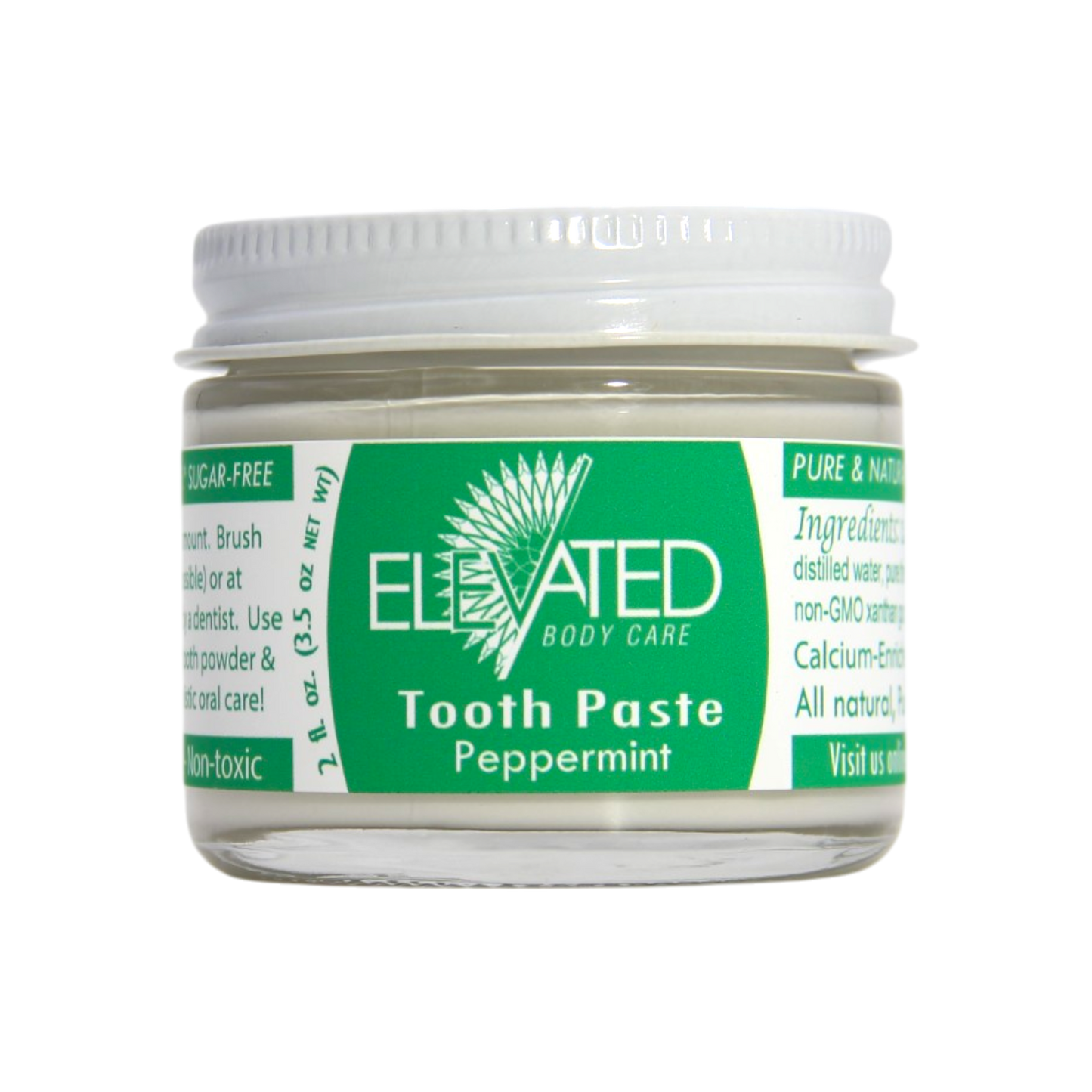 ELEVATED Natural Fluoride Free Toothpaste w/Xylitol