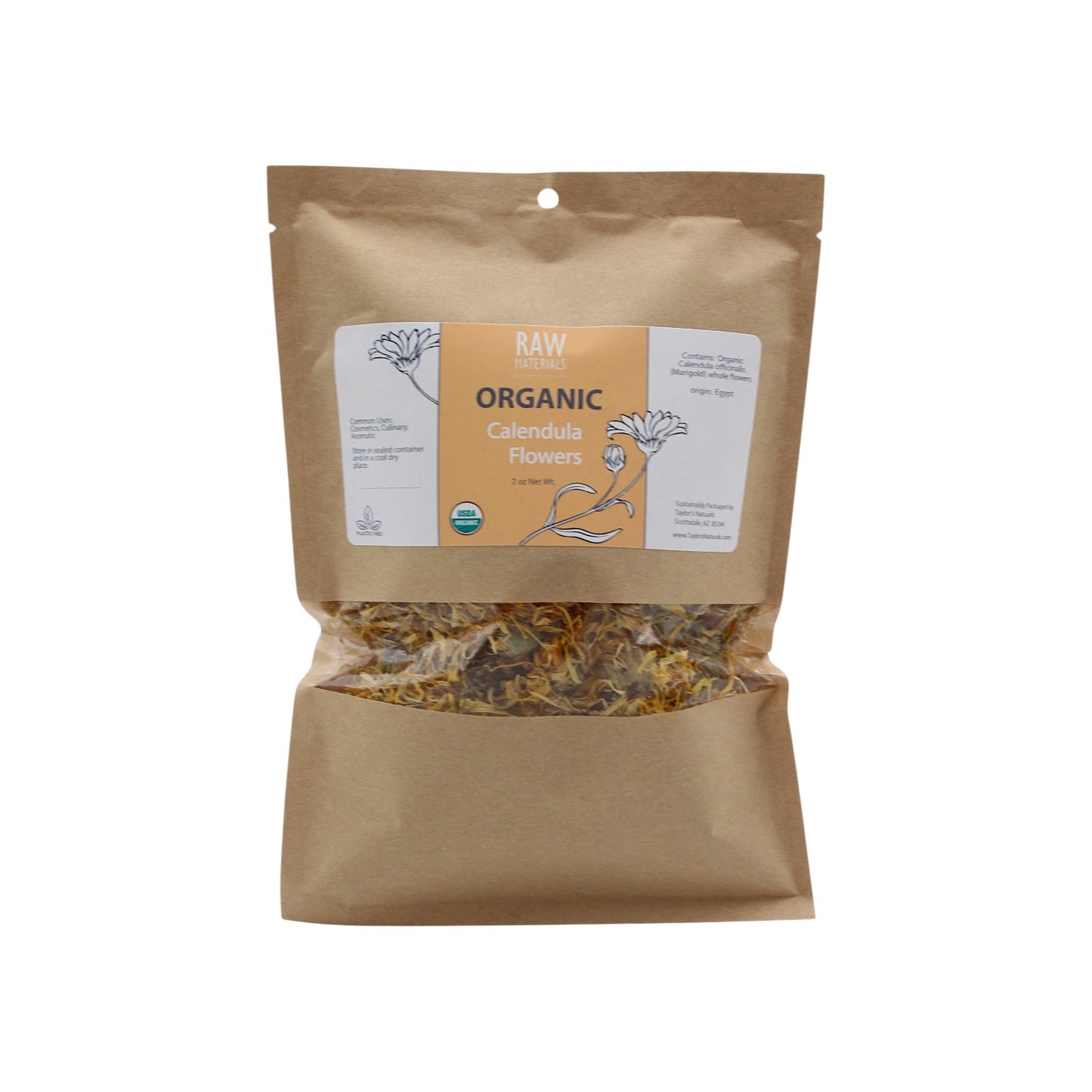Organic Calendula Whole Dried Flowers