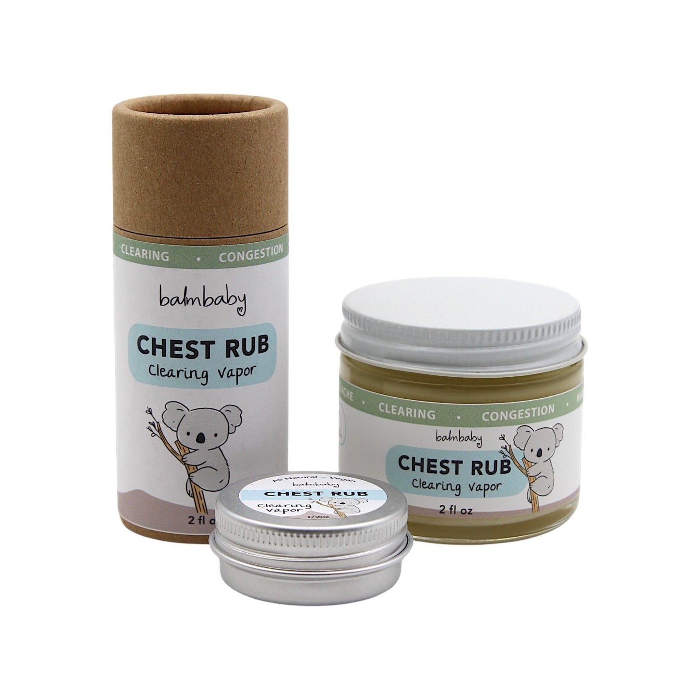 Natural Chest Vapor Rub (TRAVEL Size)