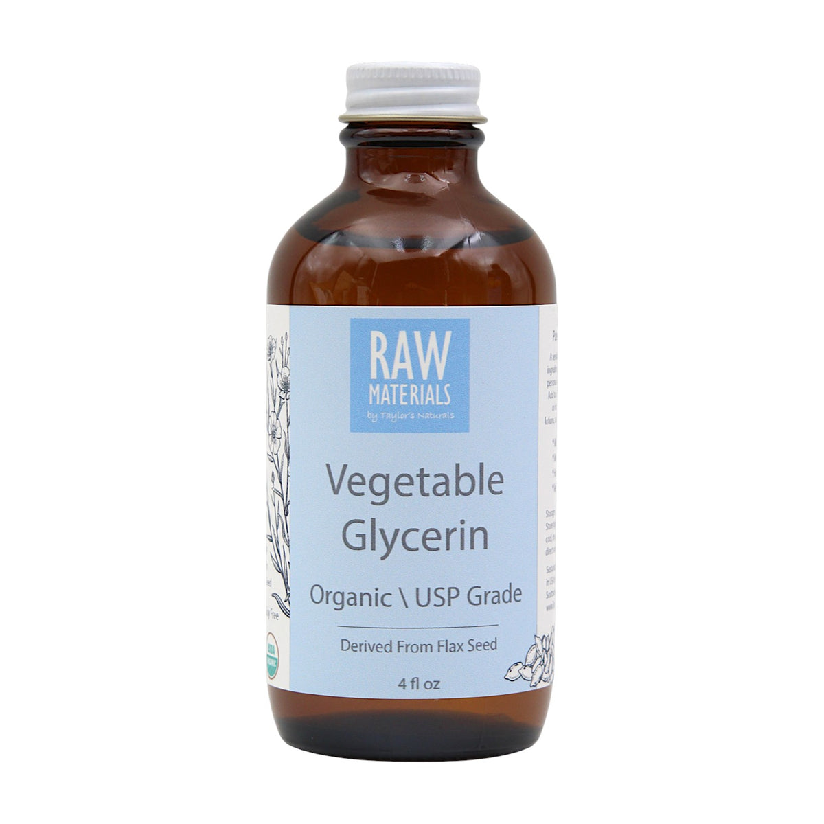 RAW Materials Organic Vegetable Glycerin - USP Grade