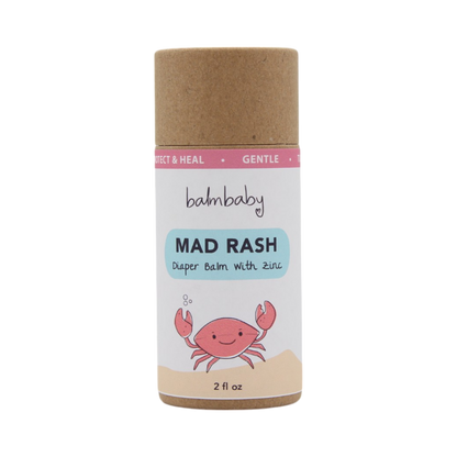 MAD RASH Diaper Ointment with natural, protecting zinc in BIODEGRADABLE STICK