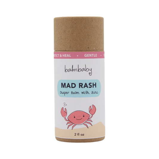 MAD RASH Diaper Ointment with natural, protecting zinc in BIODEGRADABLE STICK