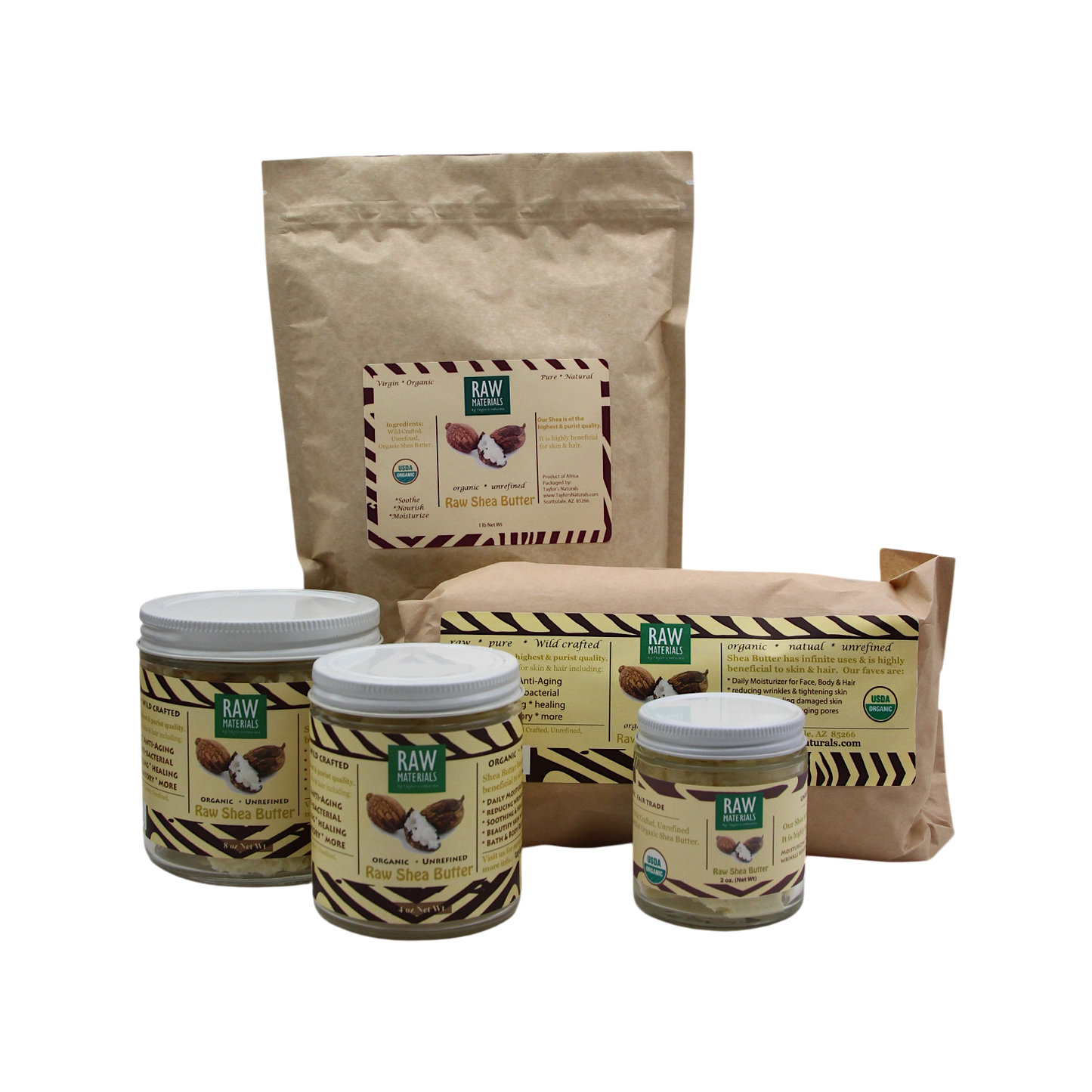 RAW Materials - Shea Butter Virgin, Wild Crafted, Organic