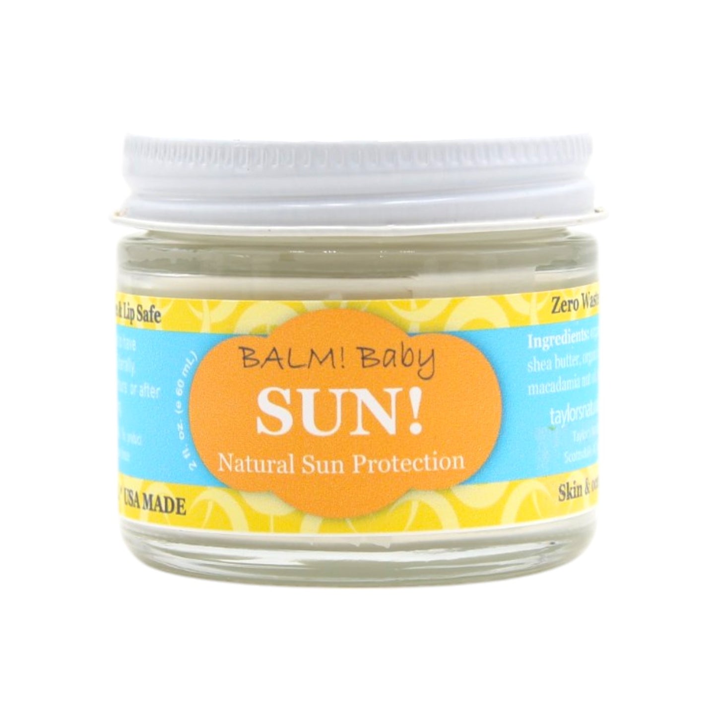 BALM! Baby - SUN with Natural Zinc - (2oz glass jar)