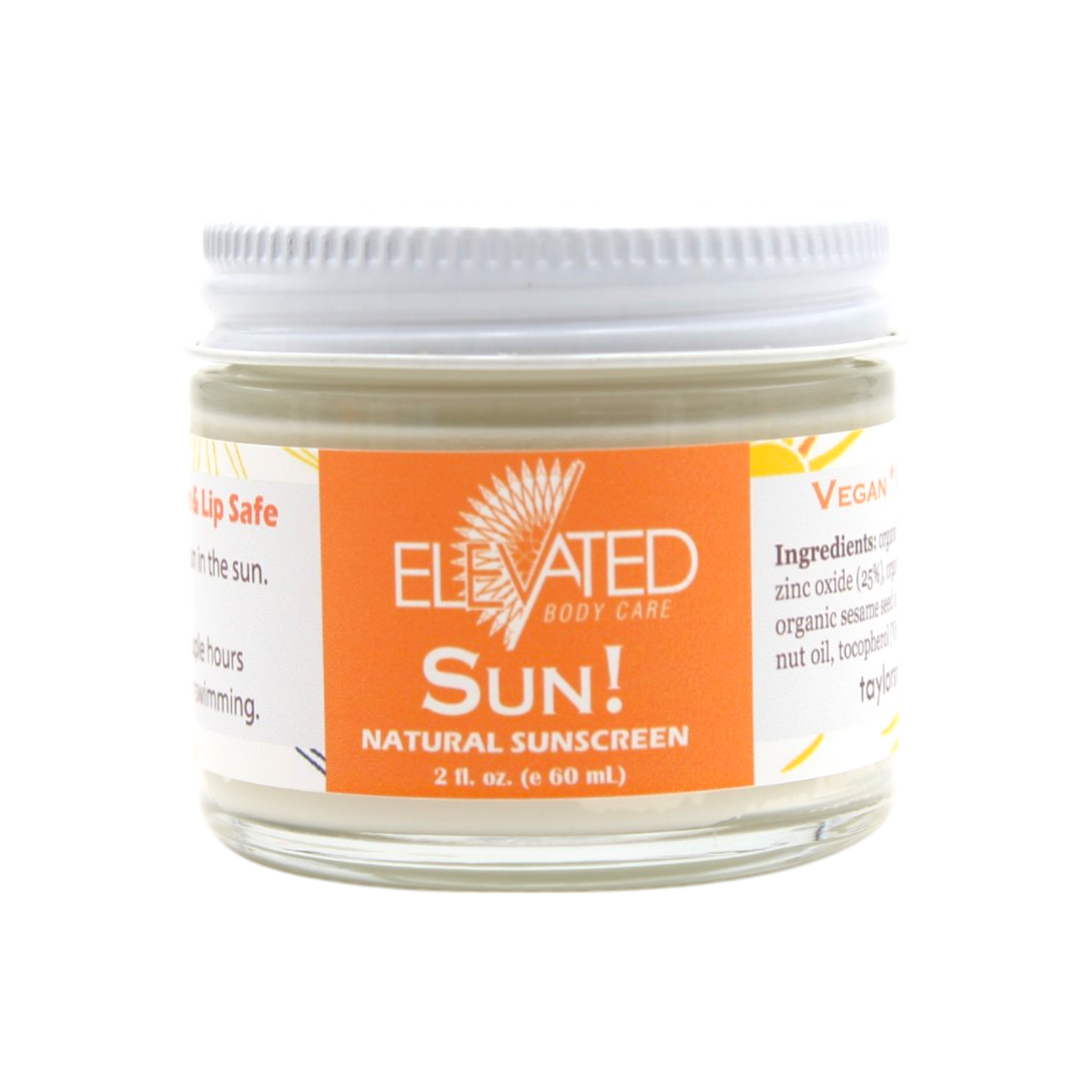 ELEVATED - SUN!  Natural Zinc Shield - 2oz.