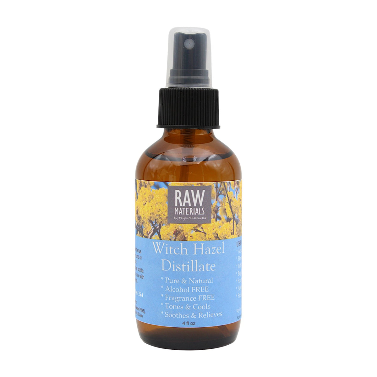 RAW Materials - Witch Hazel Distillate - Alcohol & Fragrance FREE 8 oz.